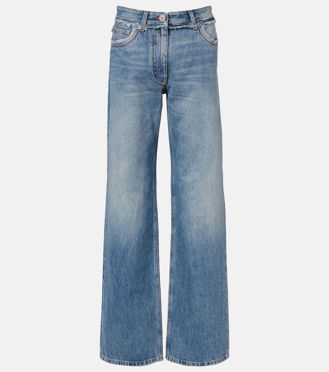Versace - Mid-rise wide-leg jeans