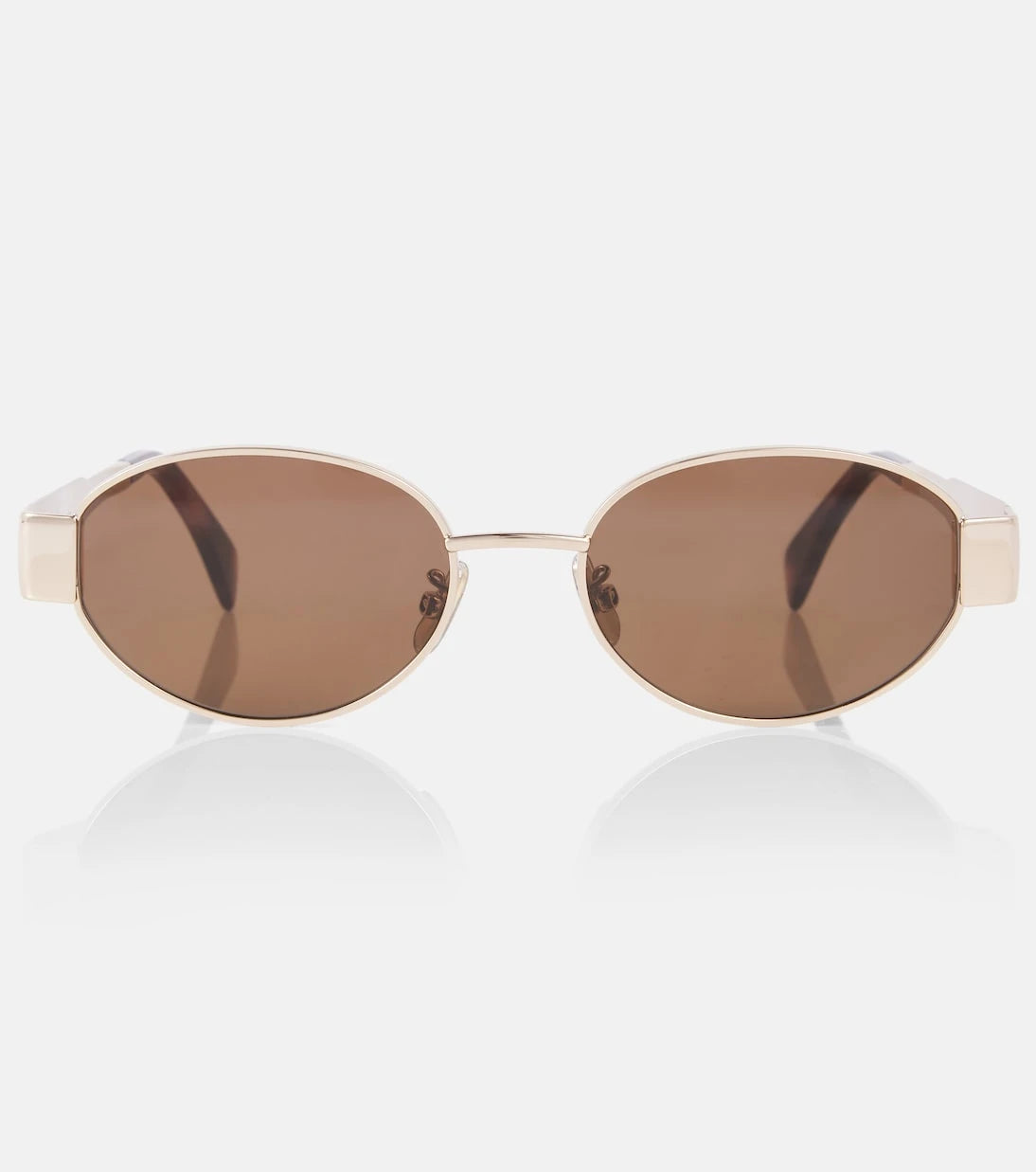 Celine Eyewear - Triomphe Metal 01 oval sunglasses