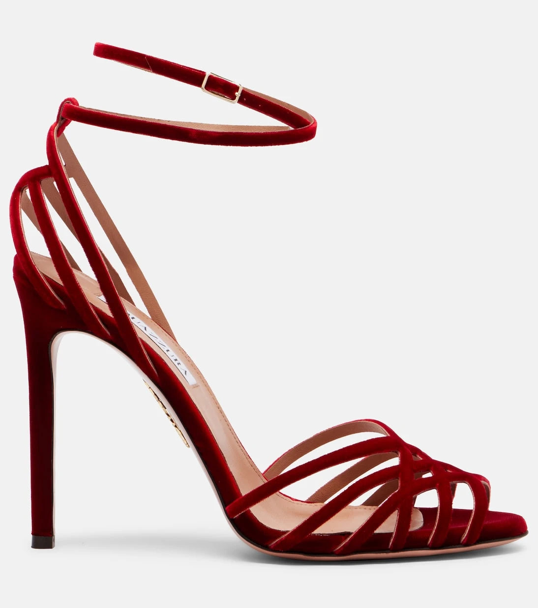 Aquazzura - Wild Dream 105 velvet sandals