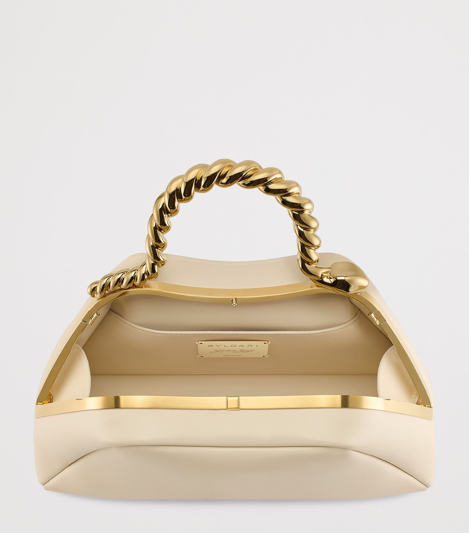 Bvlgari x Geraldine Guyot Small Calfskin Serpentine Top-Handle Bag