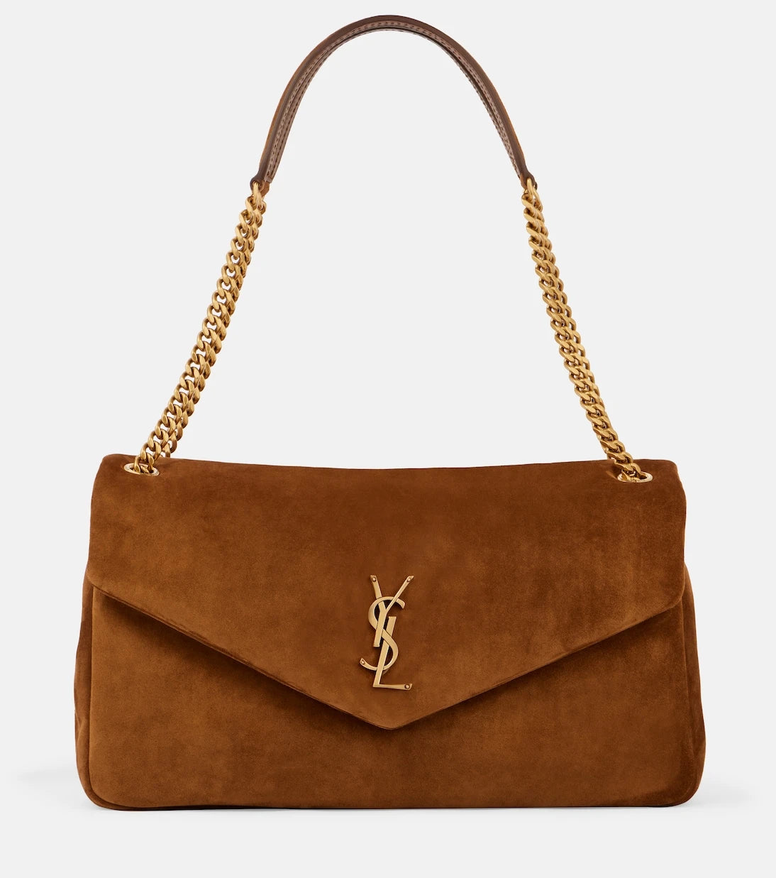 Saint Laurent - Calypso Large suede shoulder bag