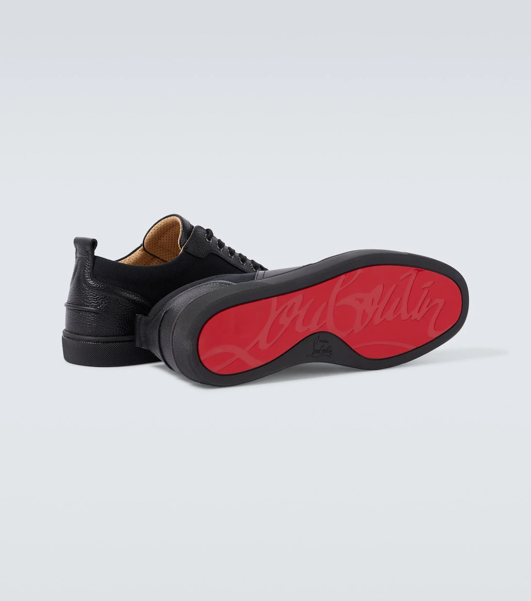 Christian Louboutin - Retero logo leather sneakers