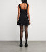 Sandro Paris Black Ruffled Mini Dress