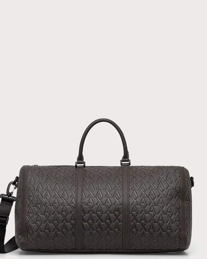 Armani Exchange erkek suni deri seyahat çantası