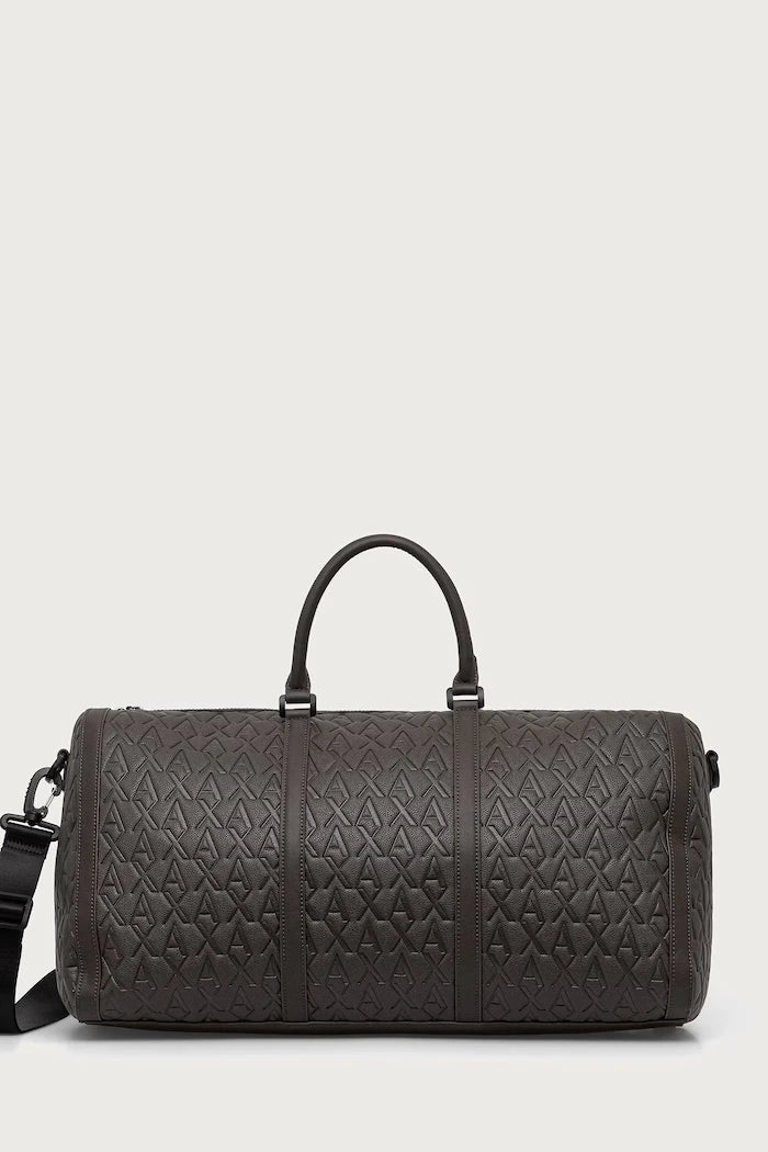 Armani Exchange erkek suni deri seyahat çantası