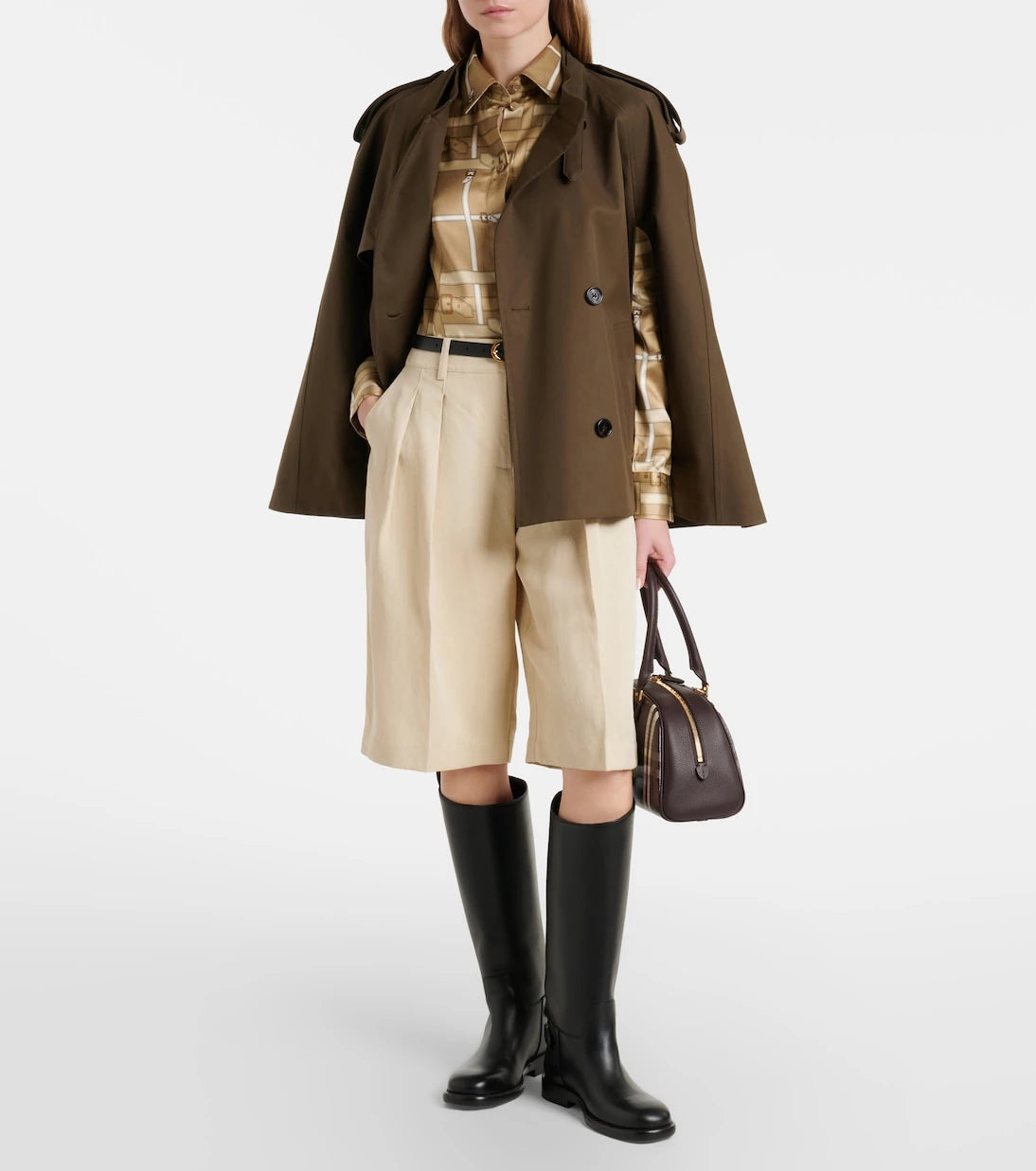 Burberry - قميص إيما ساتان مطبوع