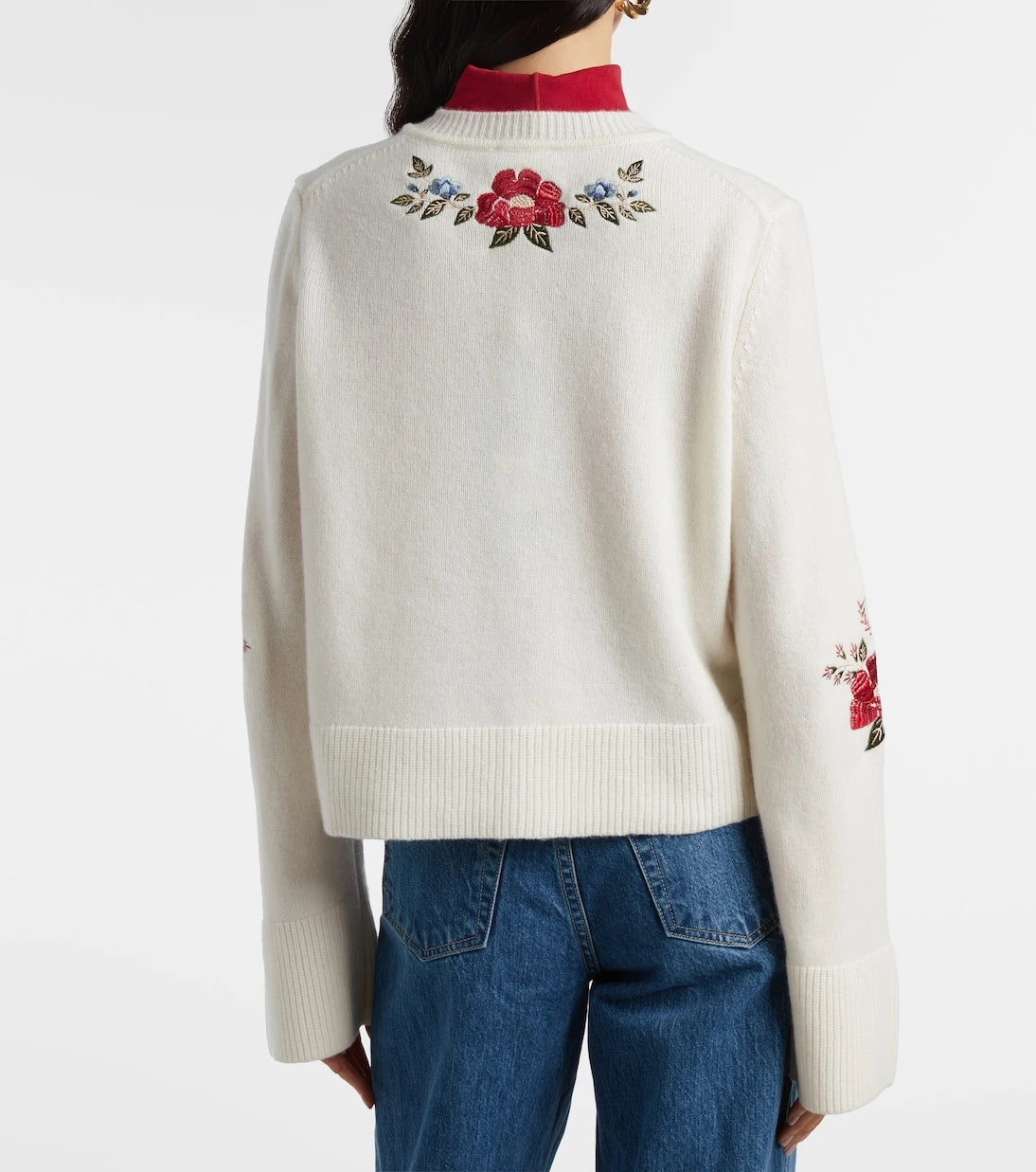 Farm Rio - Embroidered wool cardigan