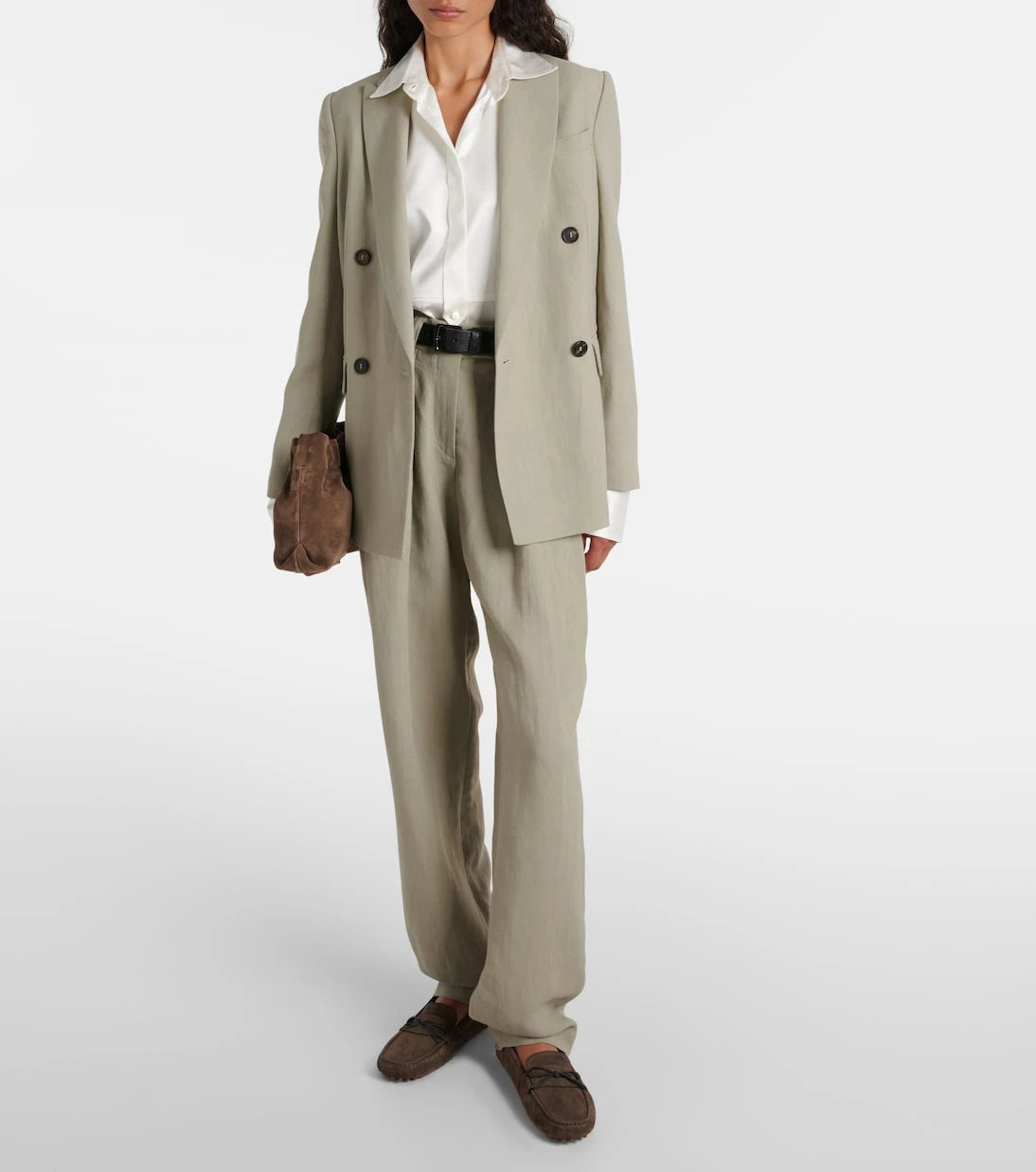 Brunello Cucinelli - Silk-blend satin blouse