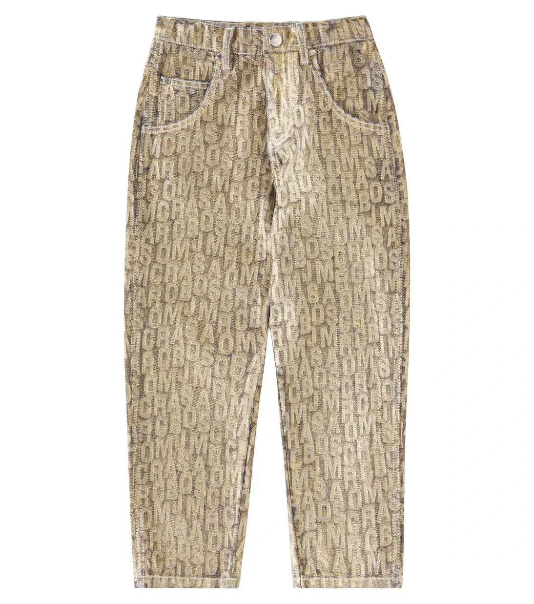 Marc Jacobs Kids - جينز جاكار مونوغرام متشابك