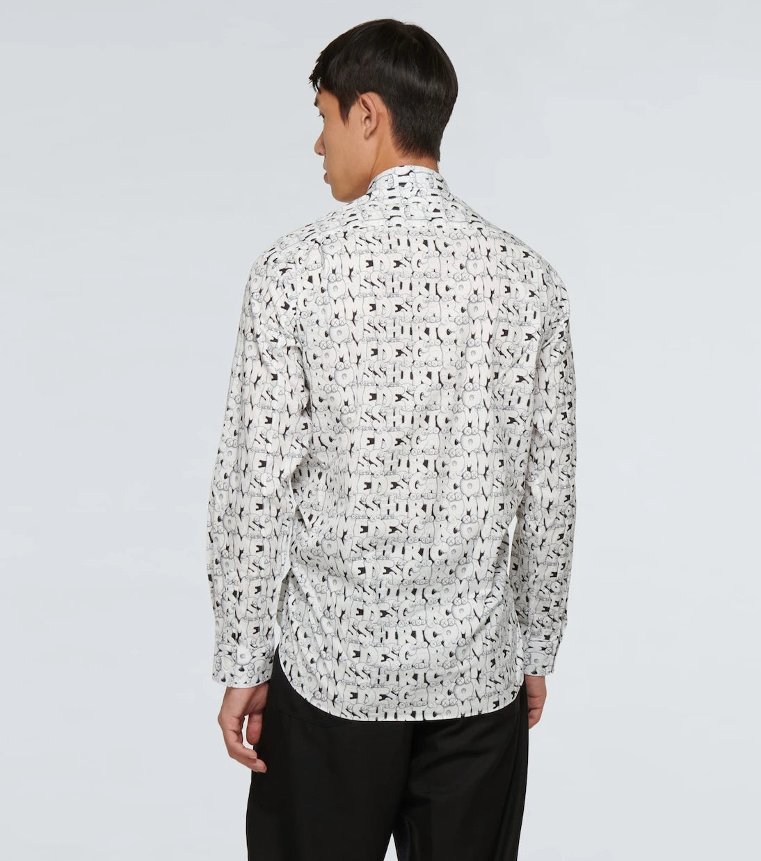 قميص Comme des Garçons - قميص بأكمام طويلة بطبعة Kaws