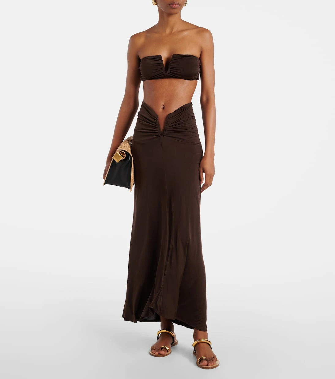 Jade Swim - Skyla ruched maxi skirt