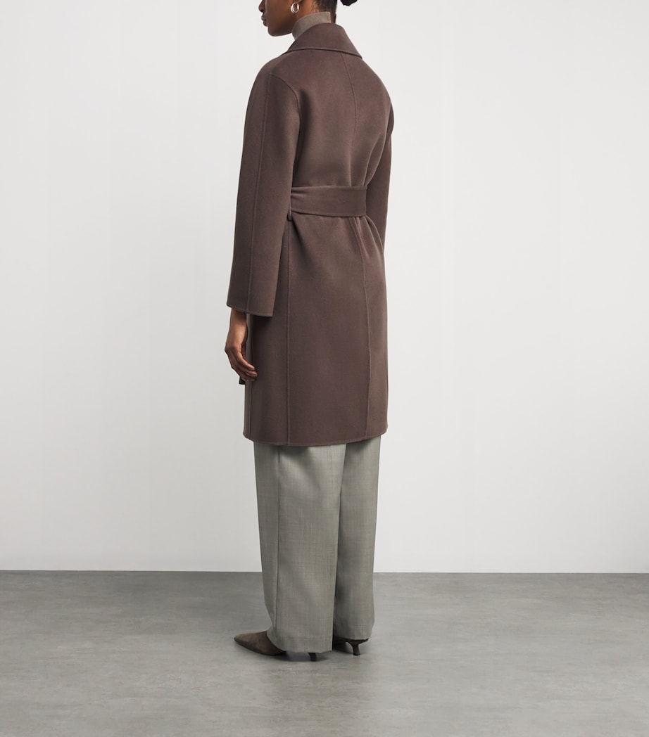 Joseph Brown Wool-Cashmere Costa Coat