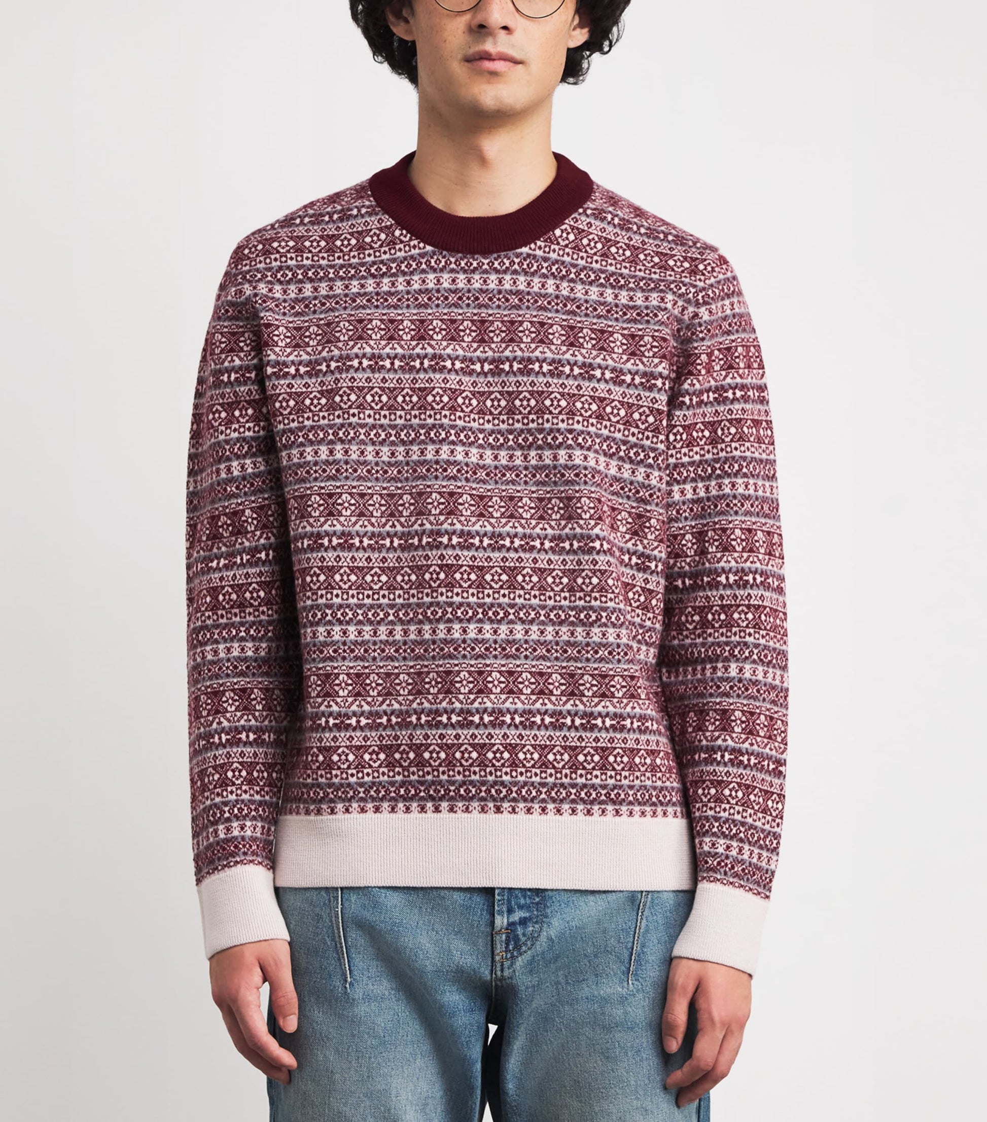 Eleventy Multi Wool Fair Isle Sweater