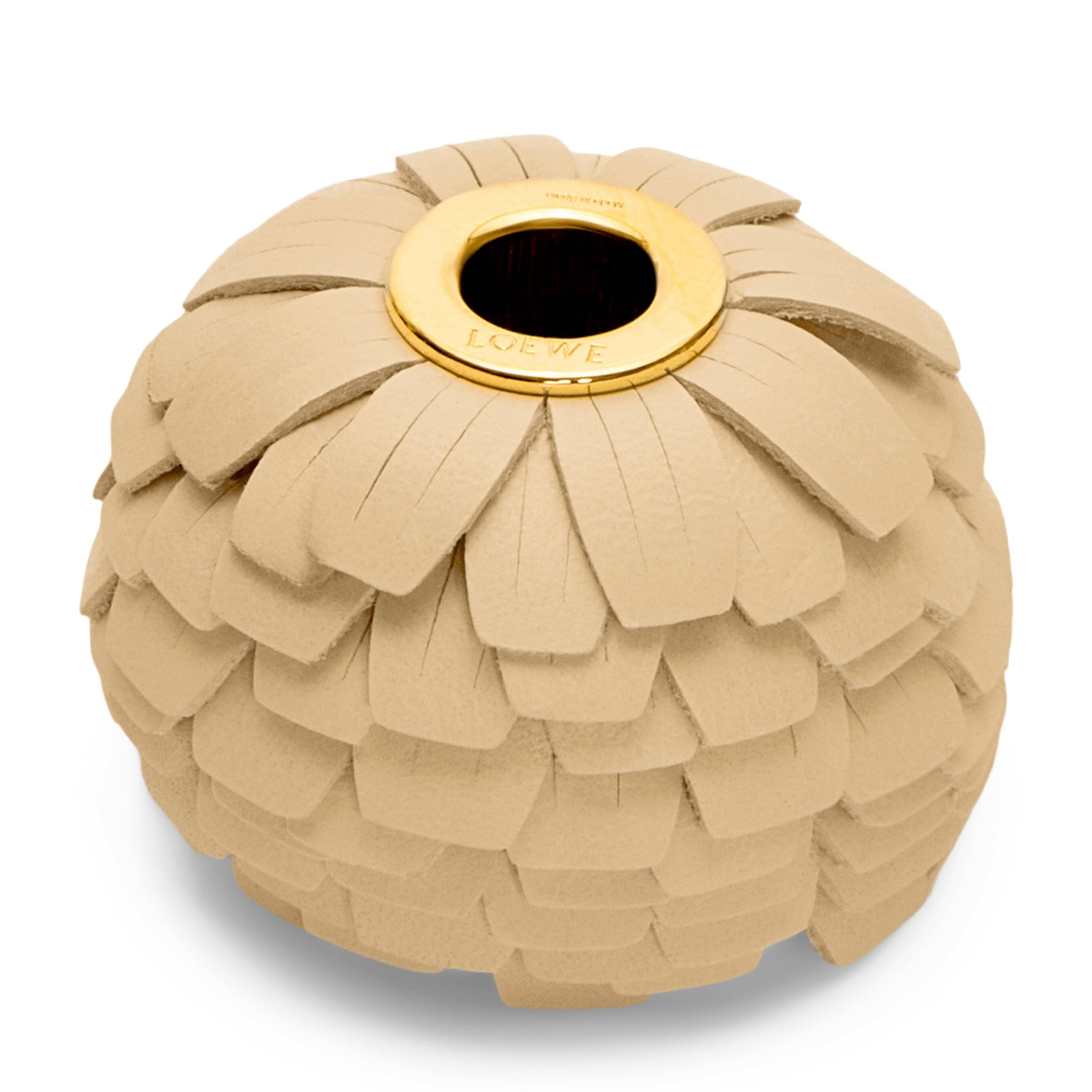 LOEWE Yellow Leather Flower Personalisation Bag Charm