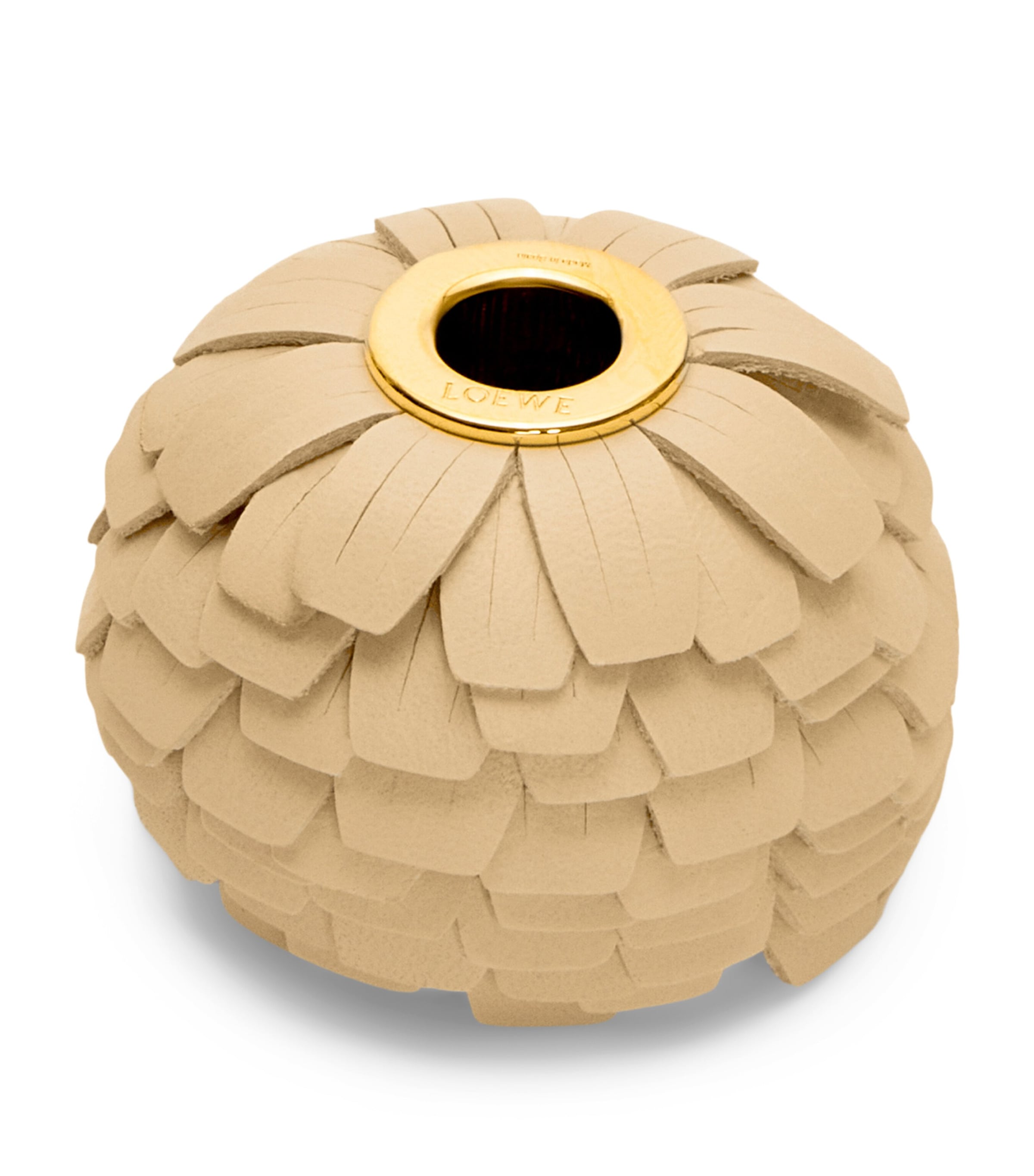 LOEWE Yellow Leather Flower Personalisation Bag Charm