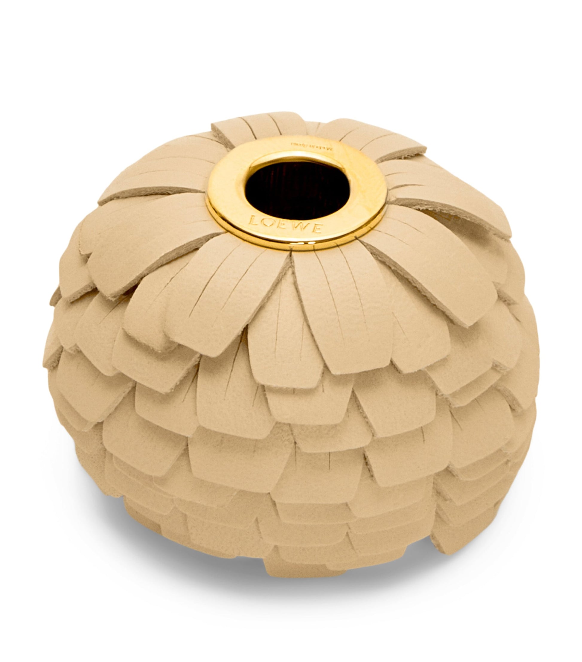 LOEWE Yellow Leather Flower Personalisation Bag Charm