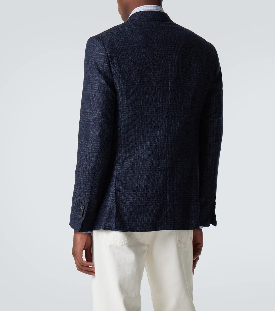 Thom Sweeney - Checked wool and silk blazer