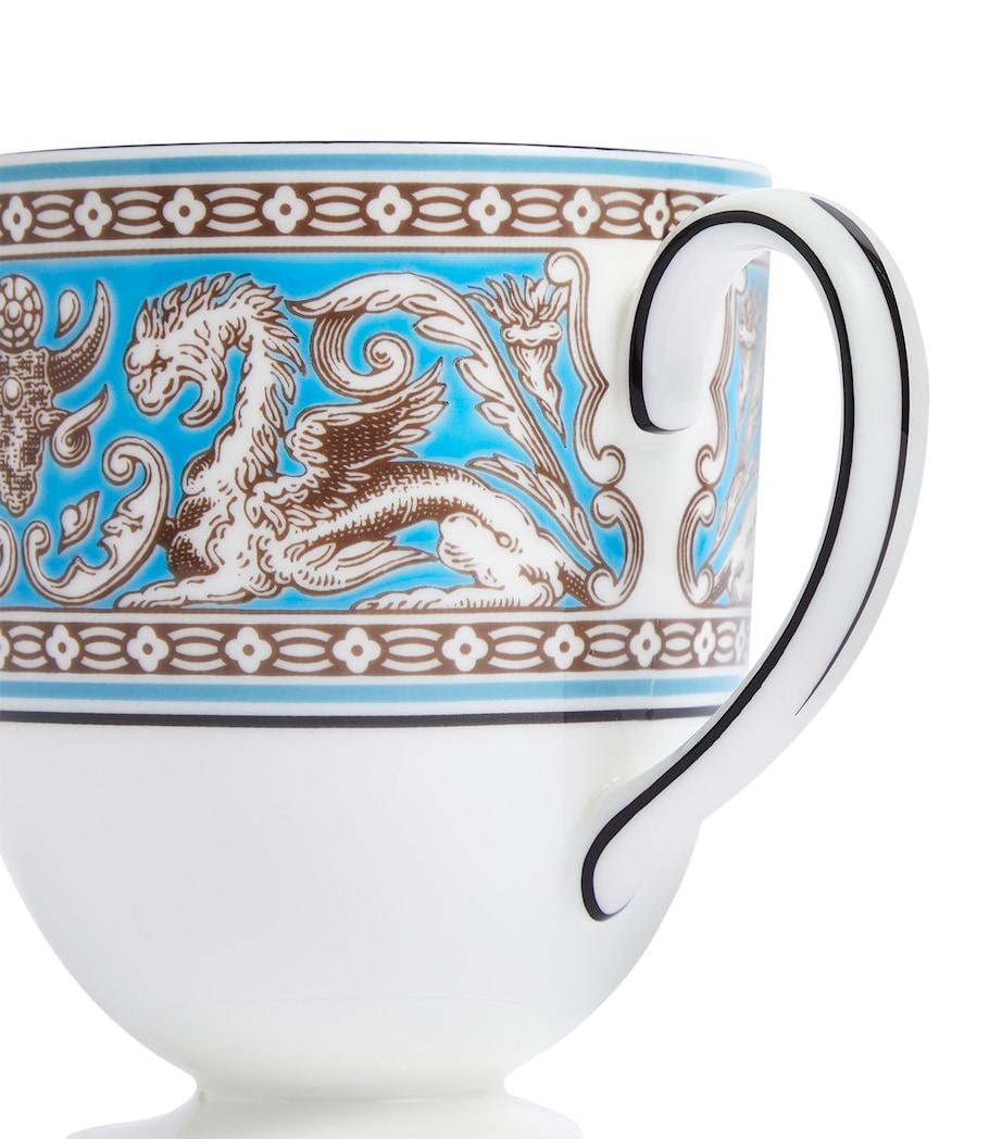 Fine Bone China Florentine Turquoise Mug