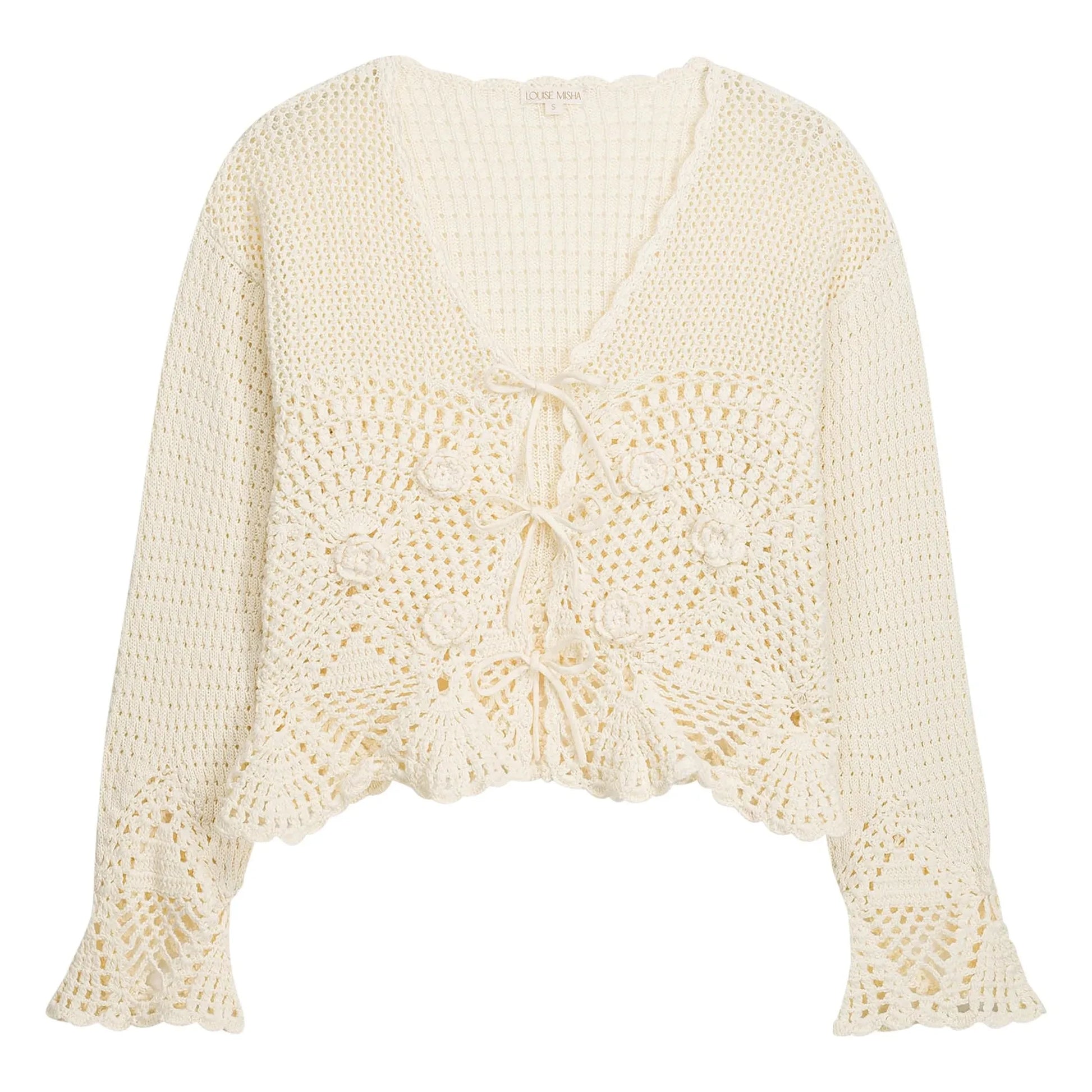 Louise Misha - Molya Cotton Cardigan | Cream