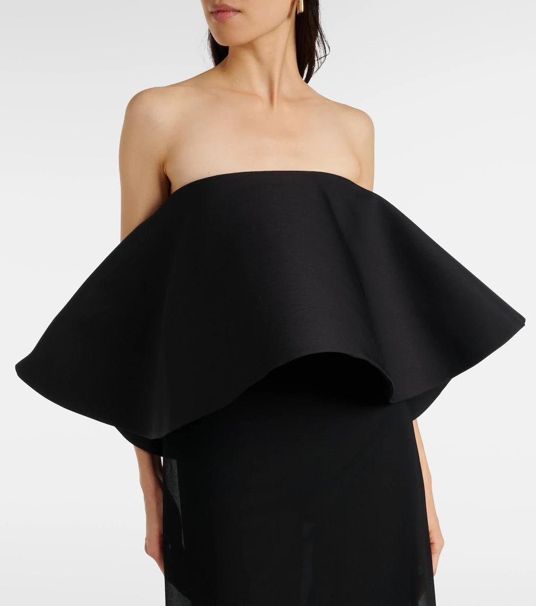 Jacquemus - فستان ماكسي La Robe Vela من الصوف والحرير