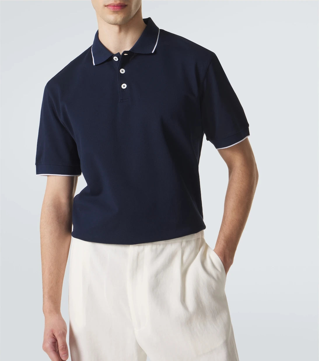 Giorgio Armani - Cotton piqué polo shirt