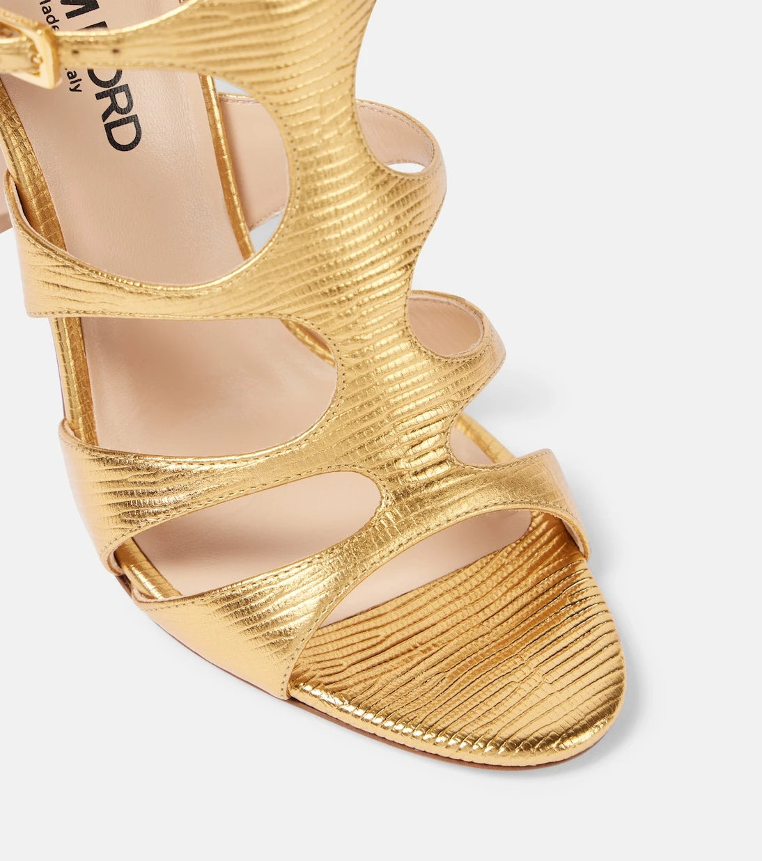 Tom Ford - Paradis snake-effect leather sandals