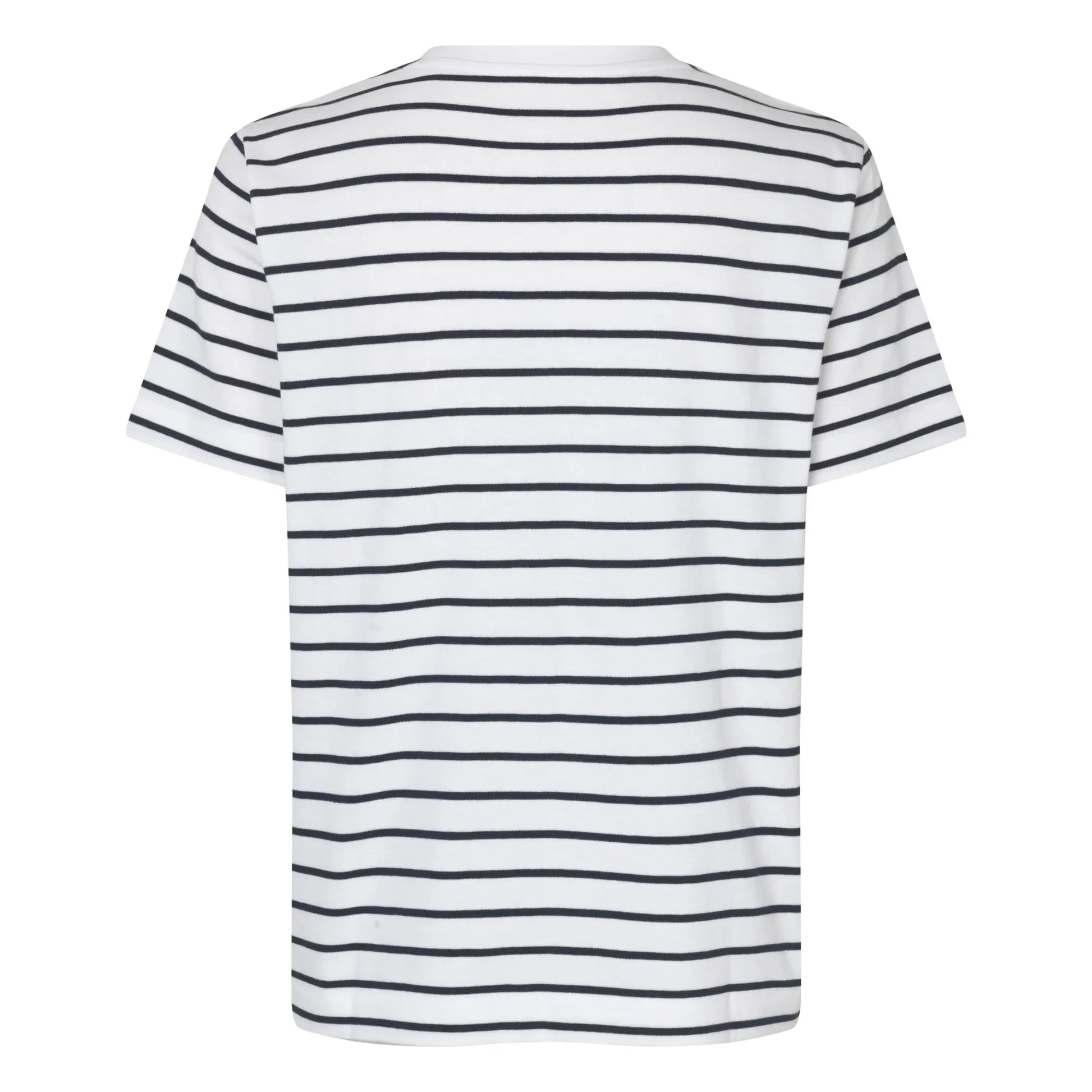 Samsoe Samsoe - Camino Stripes Organic Cotton T-shirt | White