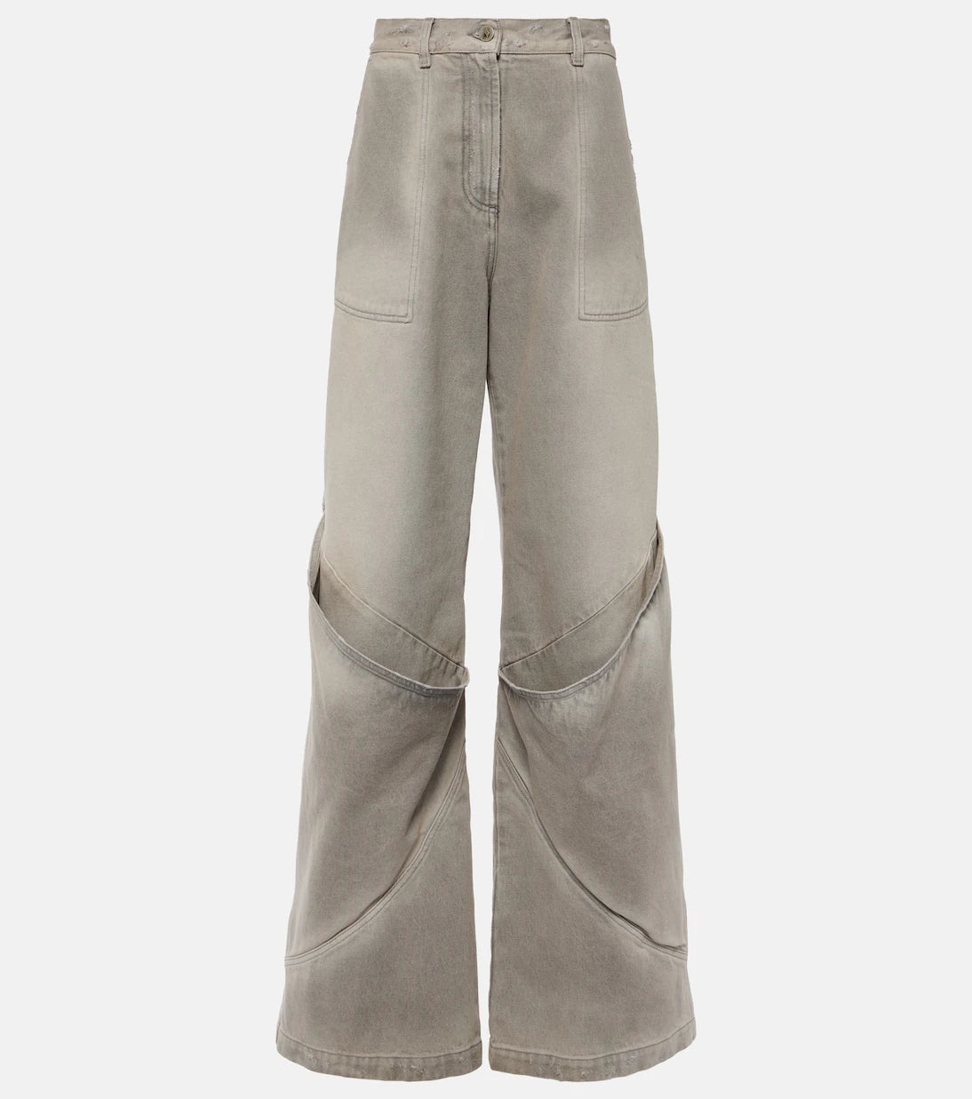 The Attico - Low-rise wide-leg jeans