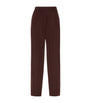 Brunello Cucinelli Red Virgin Wool-Cotton Slouchy Trousers