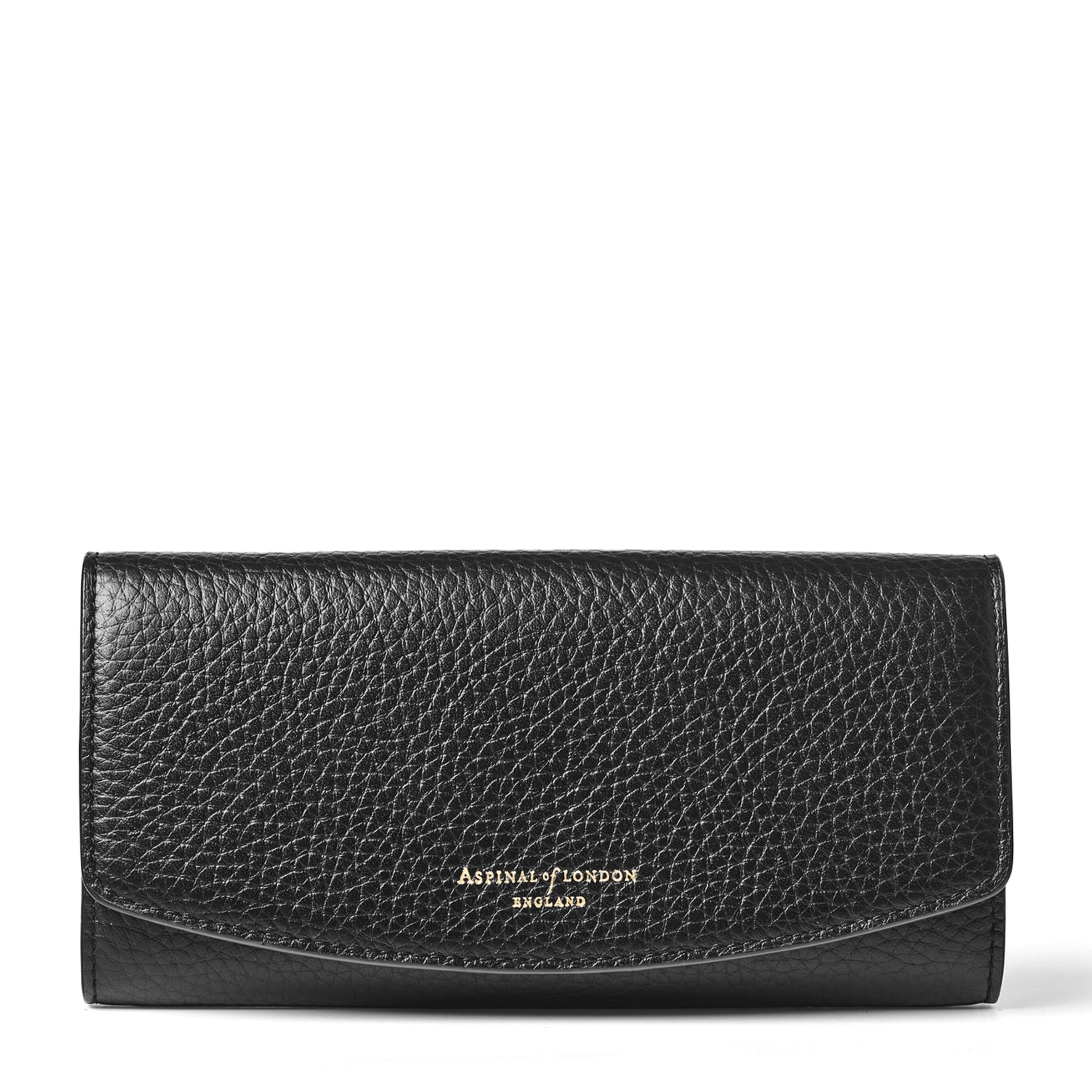 Aspinal Of London Black Leather Essential Wallet