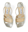 Jimmy Choo Neutral Anise 75 Leather Sandals