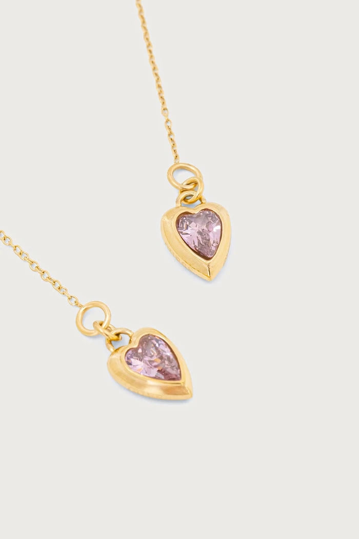 CRYSTAL LOVE zirkon taşlı paslanmaz çelik kadın küpeleri