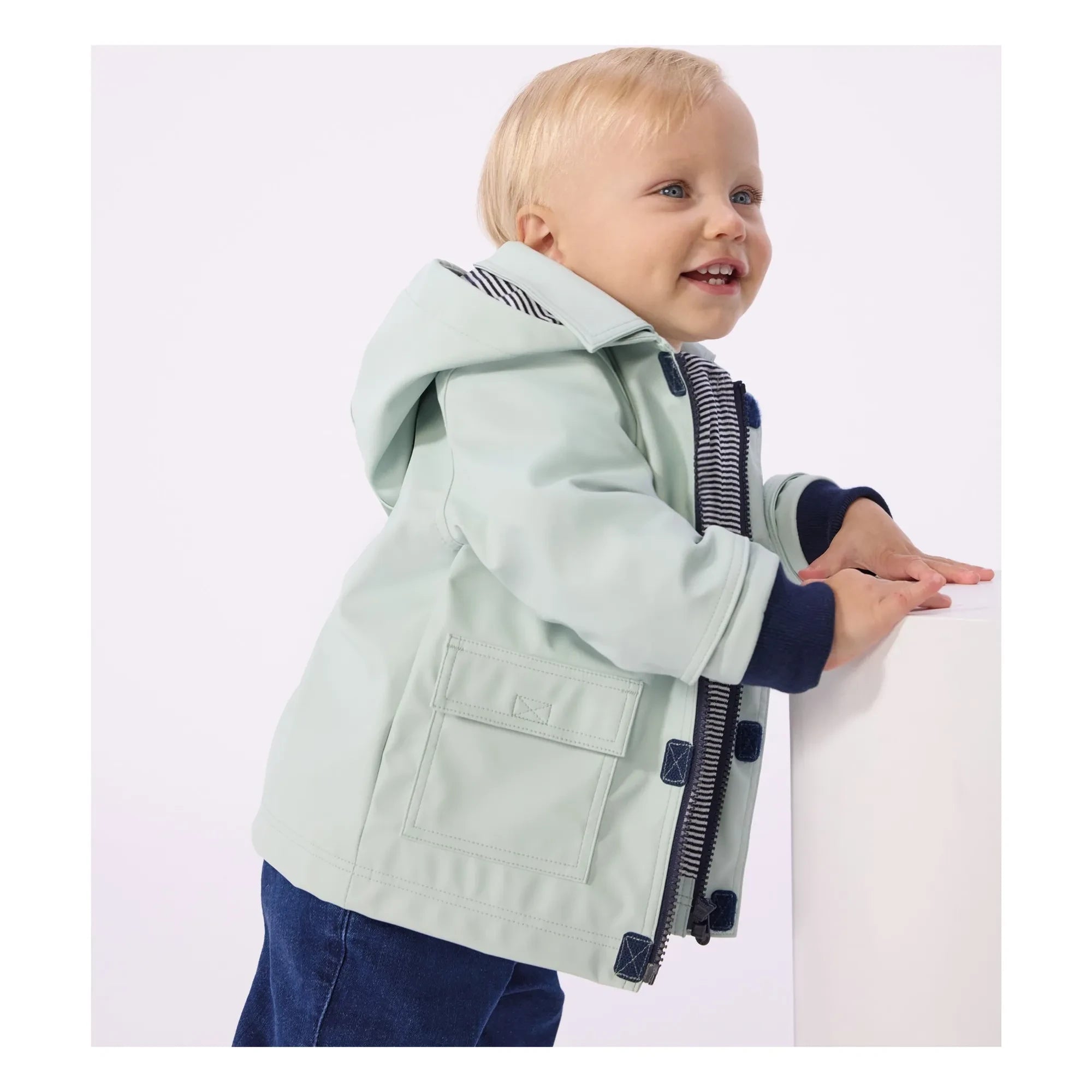 Petit Bateau - Ciré Iconique Recycled Fiber Bébé | Green water