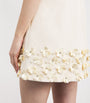 Self-Portrait Ivory Crepe Sequinned Mini Dress
