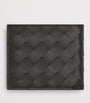 Bottega Veneta Black Leather Intrecciato Bifold Wallet