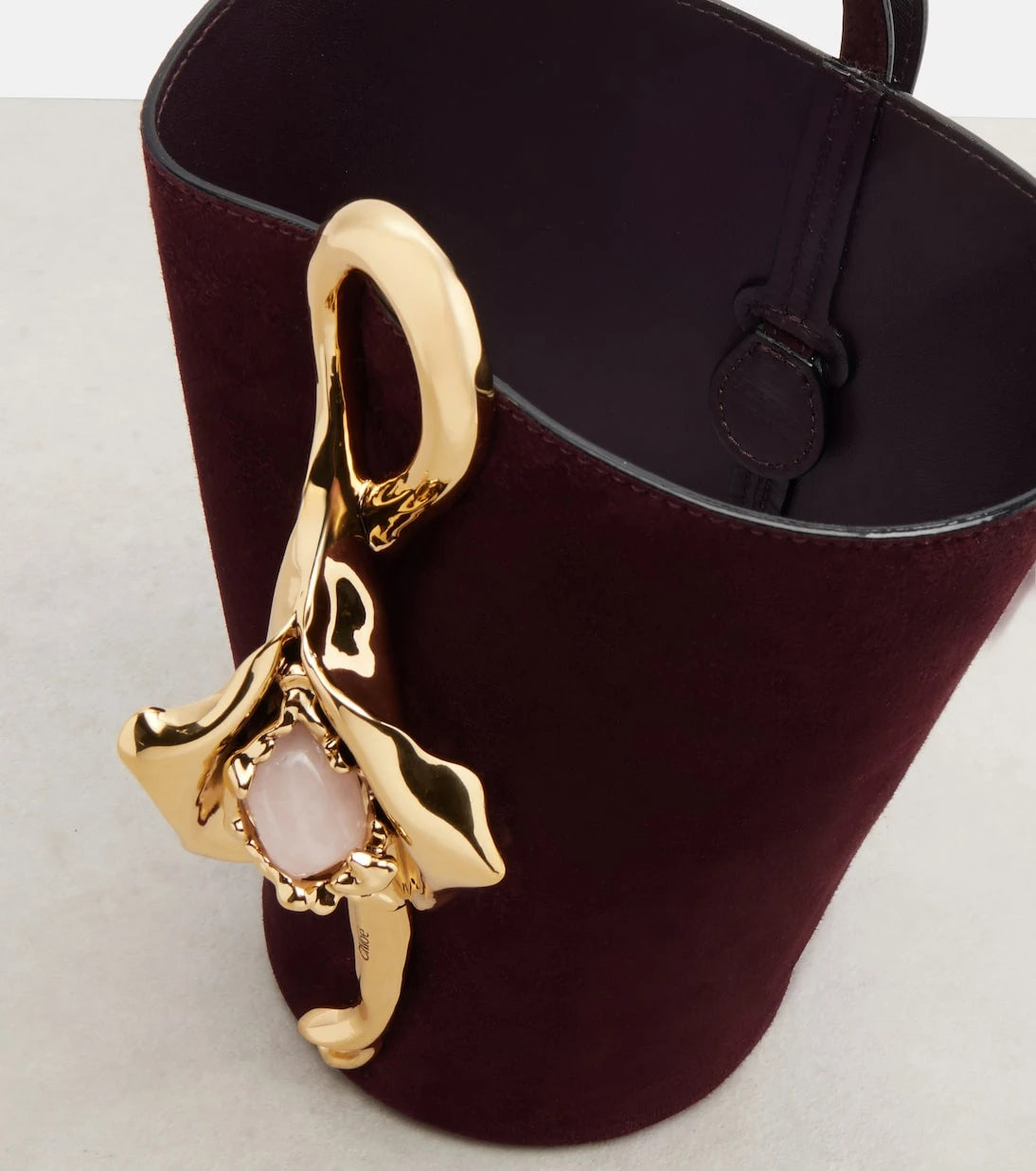 Chloé - Eden Treasures Small suede bucket bag