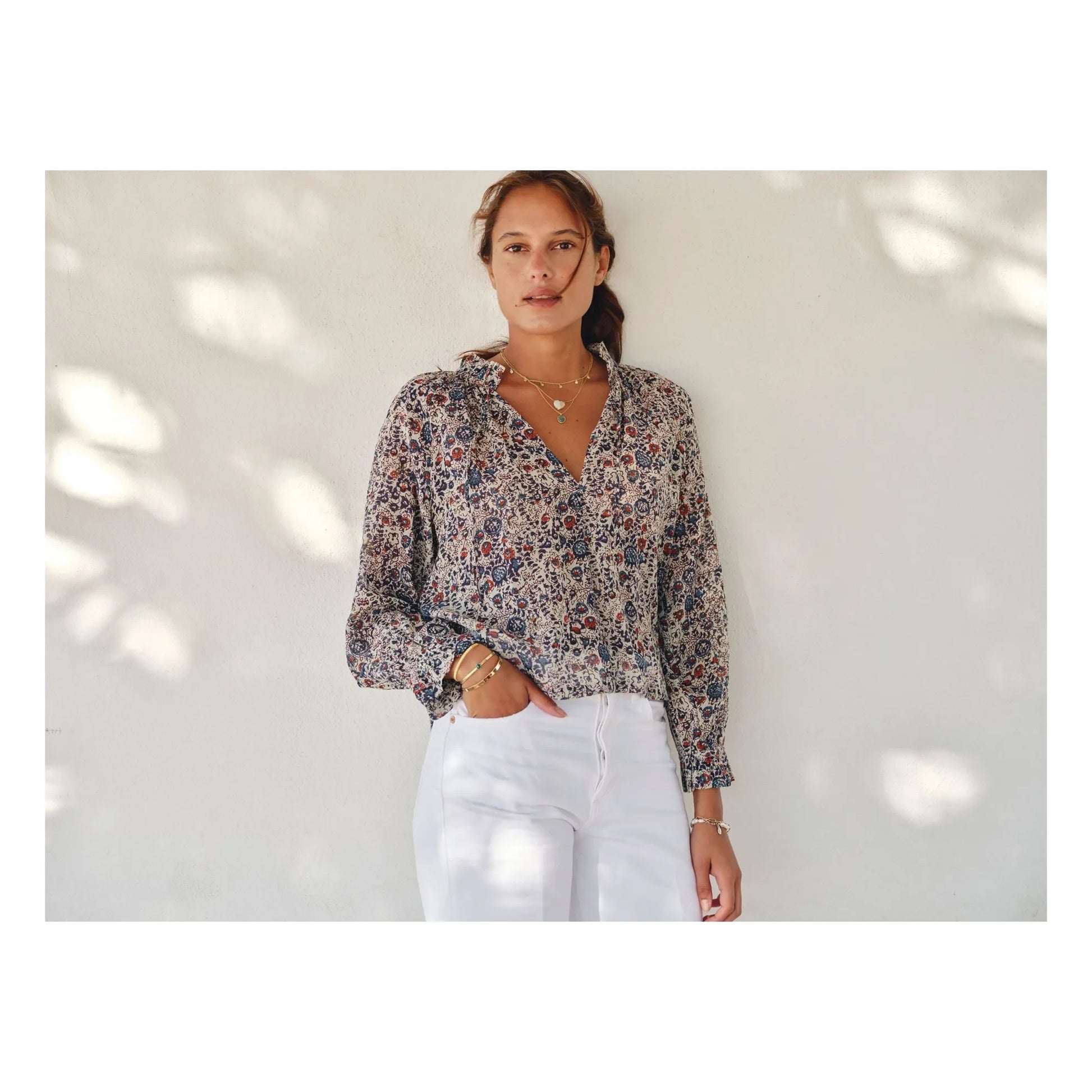 M.A.B.E. - Cass blouse | Indigo