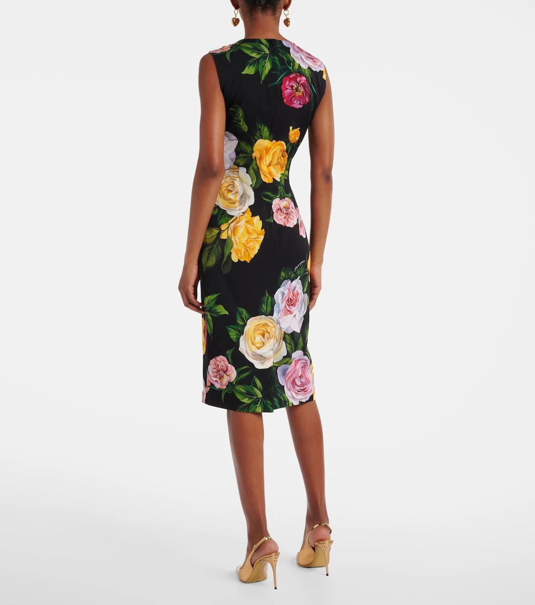 Dolce&Gabbana - Floral silk-blend midi dress