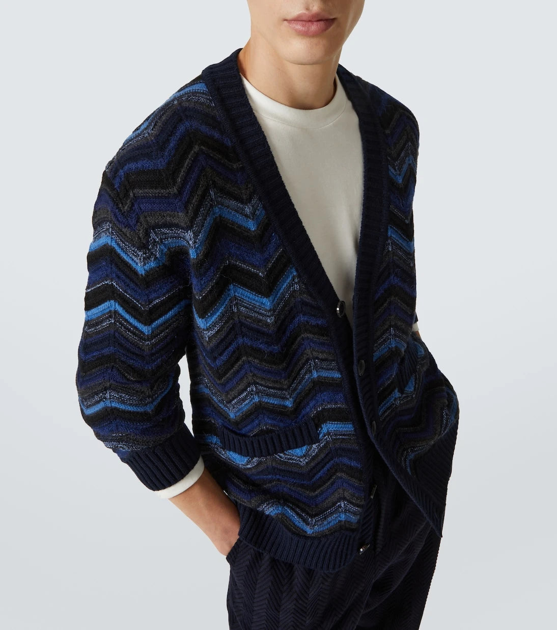 Missoni - Zigzag wool-blend cardigan