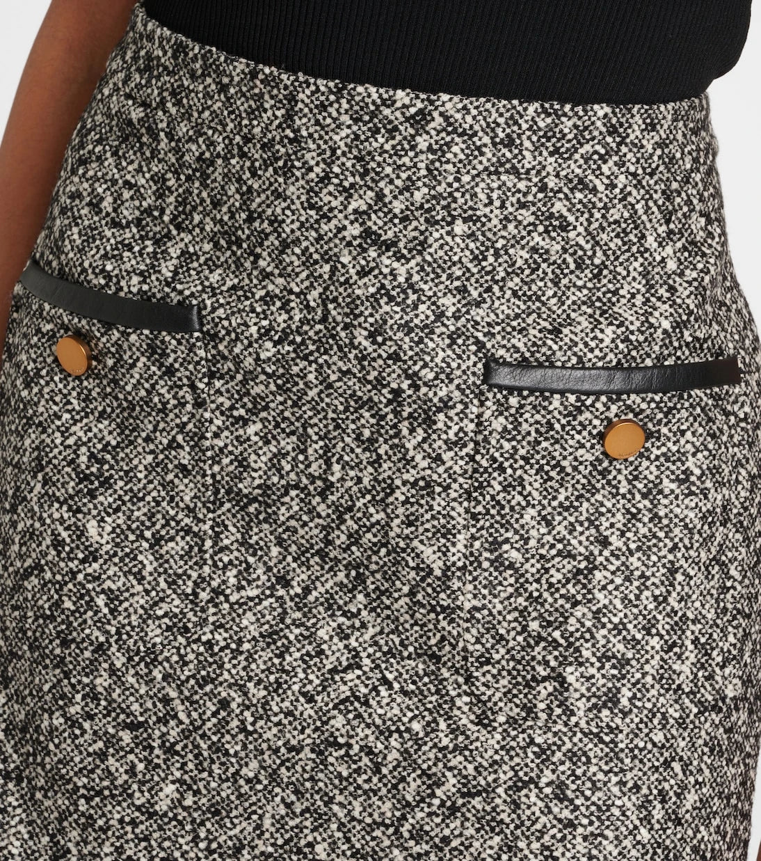 Max Mara - Cosa wool-blend tweed miniskirt