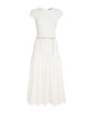 Maje White Crochet Midi Dress