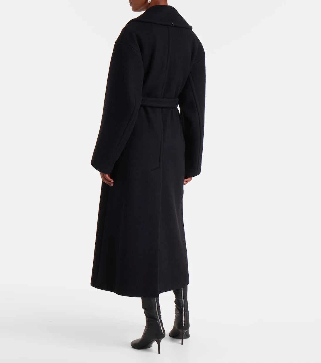 Sportmax - Zebra virgin wool wrap coat