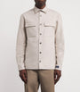 Beige Cotton-Cashmere Overshirt