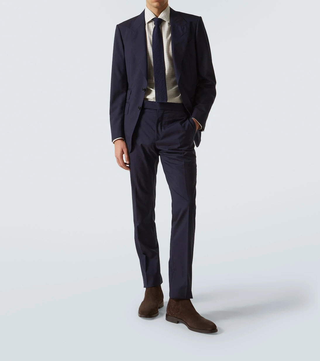 Ralph Lauren Purple Label - قميص قطني كاروهات