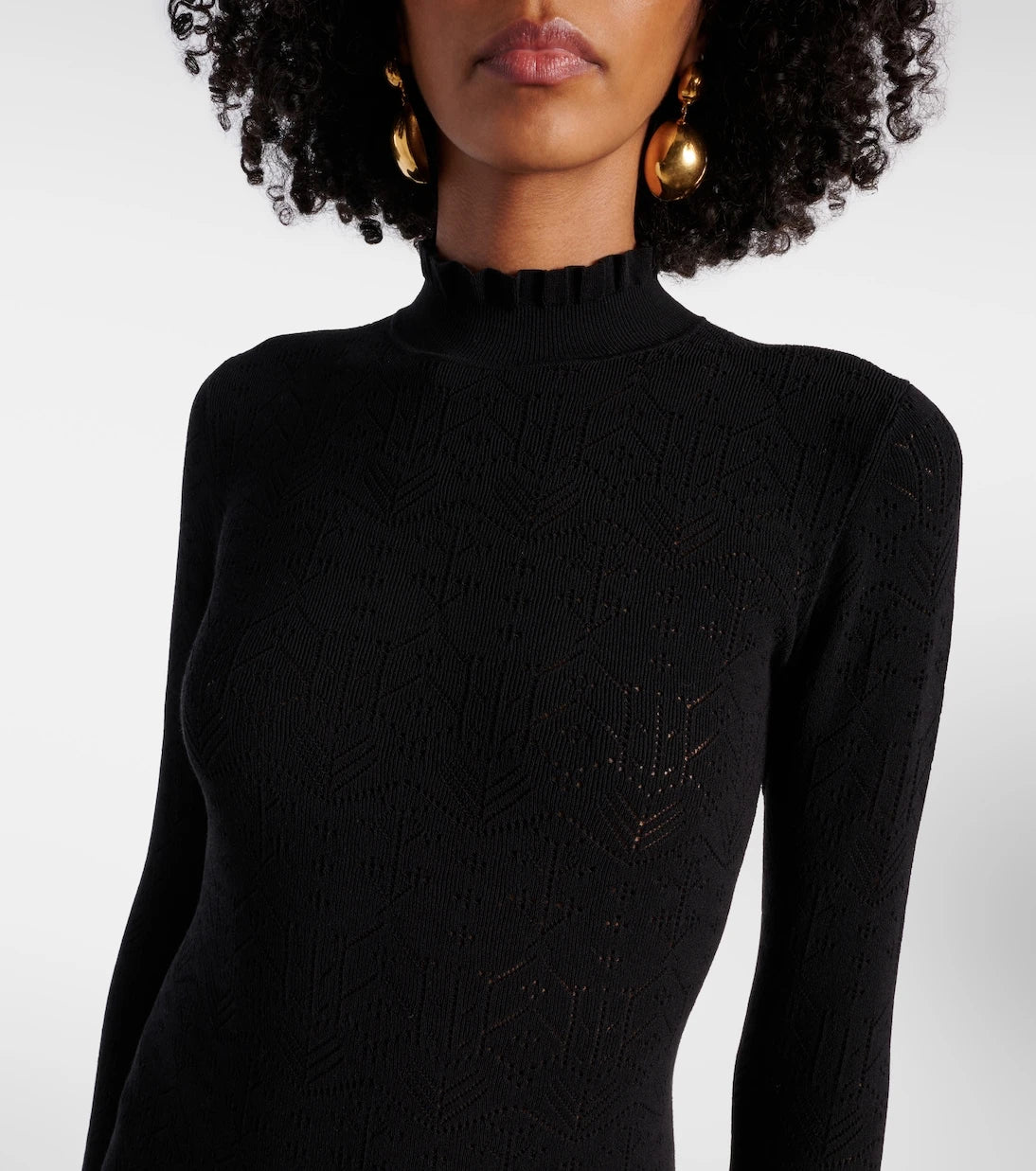 Isabel Marant - Gisole pointelle turtleneck maxi dress