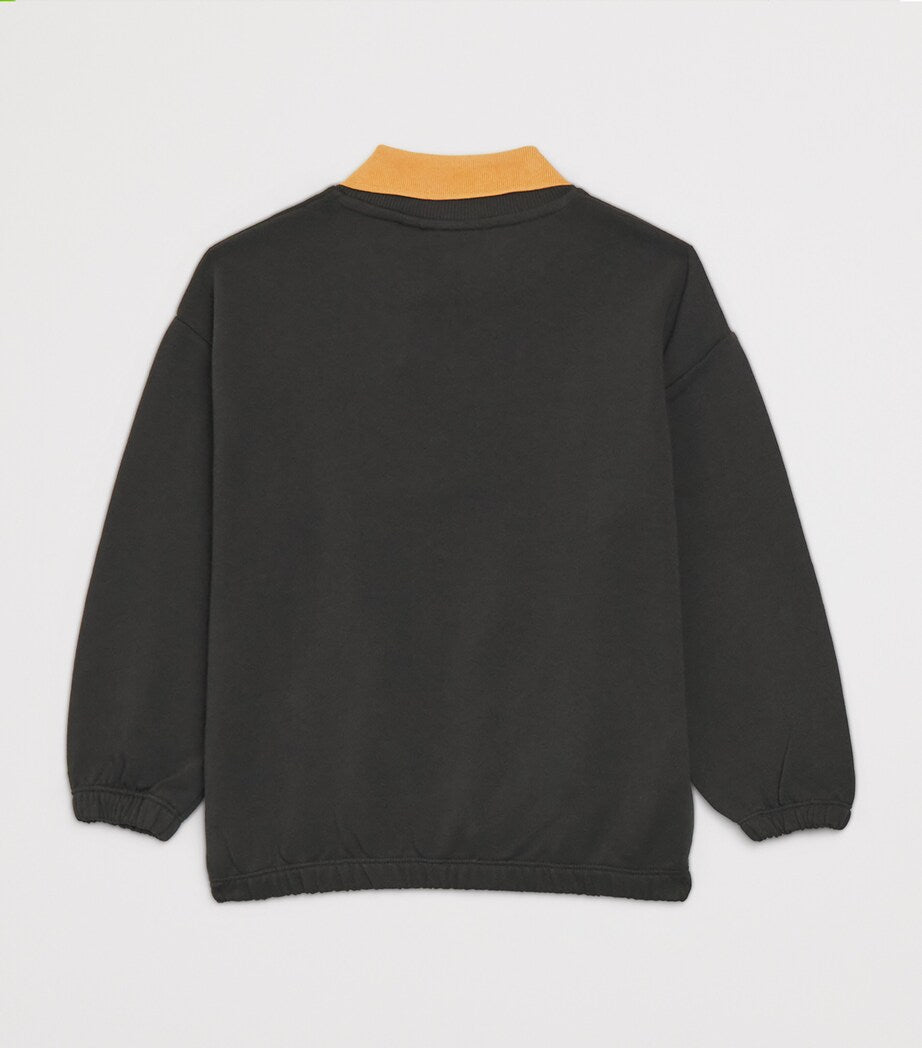 Mini Rodini Organic Cotton Panther Patch Sweatshirt (3-9 Years)