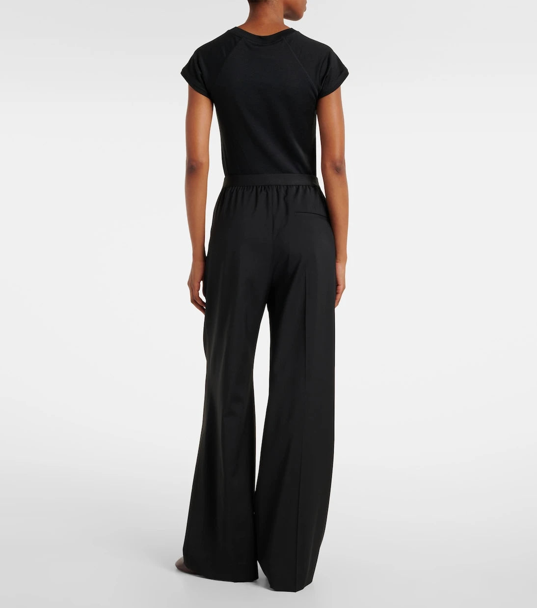 Loewe - Logo wool mid-rise straight pants