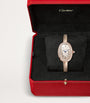 Small Rose Gold and Diamond Baignoire de Cartier Watch 23.1mm (Size 15)
