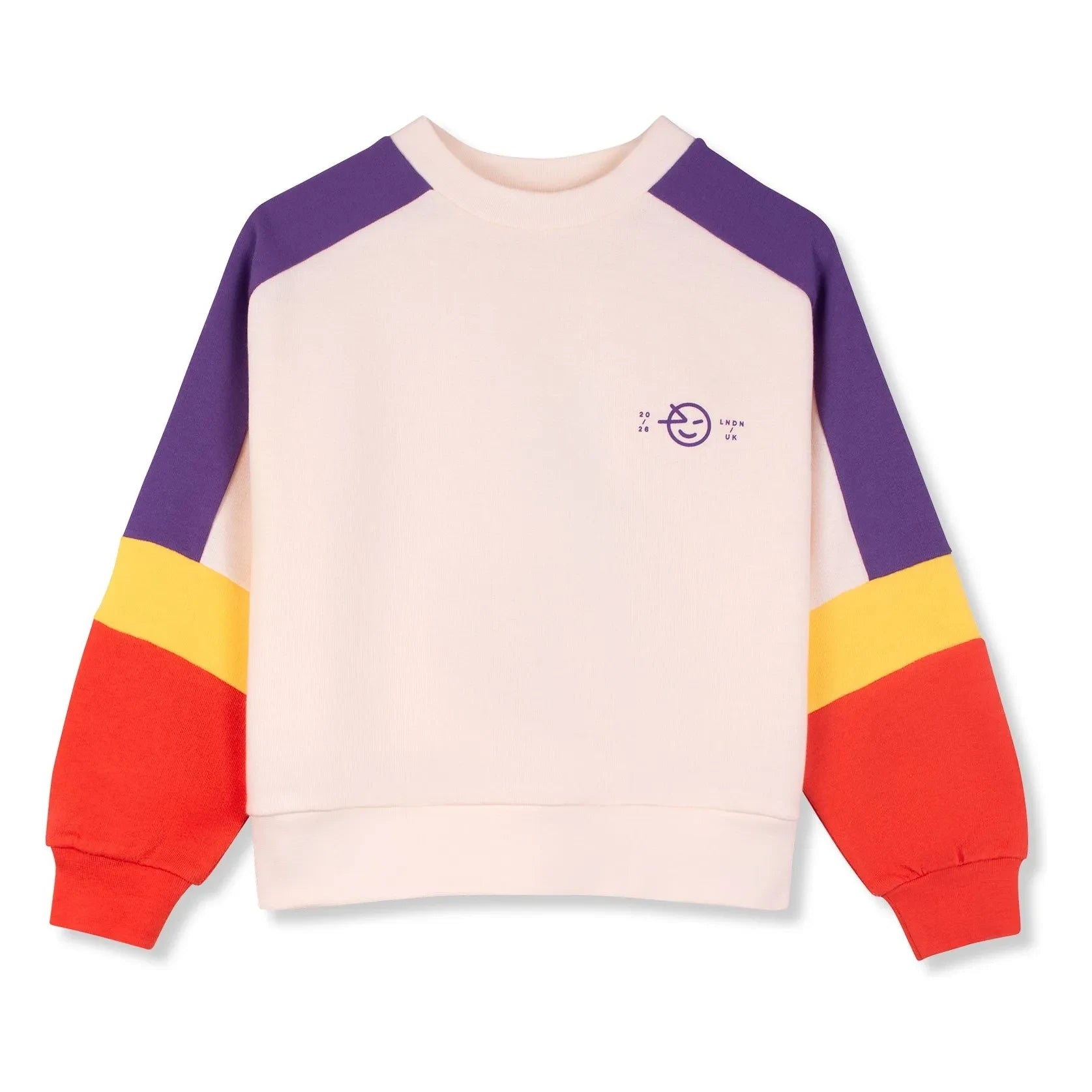 Wynken - Colorblock organic cotton sweatshirt | Ecru