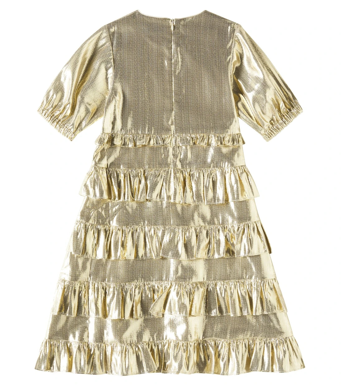 Self-Portrait Kids - Lamé ruffled dress